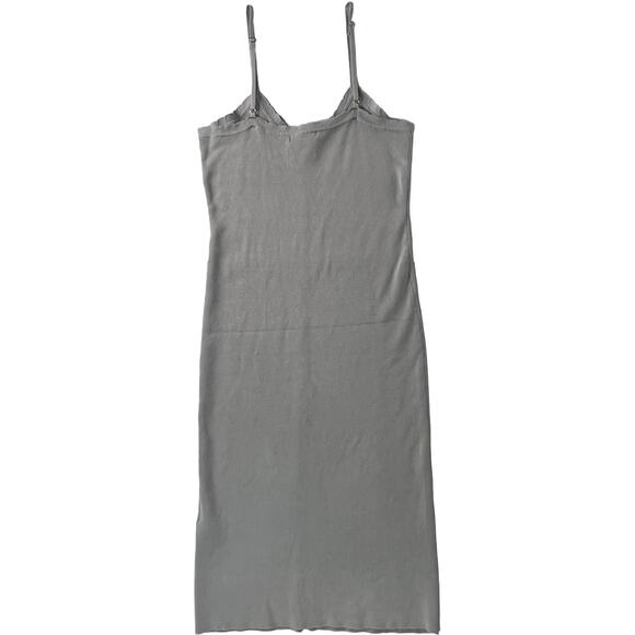 Forever 21 Grey Sleeveless Stretch Midi Dress, Size Large, Good Condition - Picture 9 of 10